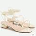 J. Crew Shoes | J Crew White Strappy Sandals With Toe Ring Detail | Color: Cream/White | Size: 6