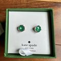 Kate Spade Jewelry | Kate Spade Bright Ideas Emerald Green Stud Earrings New In Box | Color: Green | Size: 3/8 Diameter