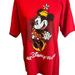 Disney Tops | Disney Minnie Mouse Red Vintage Minnie T Shirt Size Medium | Color: Red | Size: M