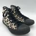 Converse Shoes | Converse By You Leopard Cheetah Print Hi-Top Sneakers Girls Sz 13.5 Lace Up Euc | Color: Black/Tan | Size: 13.5g