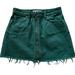 Free People Skirts | Free People Denim Skirt In Green - Size 25 | Color: Green | Size: 25