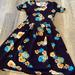 Lularoe Dresses | Lularoe Navy Flower Dress With Pockets | Color: Blue/Gray | Size: Xs