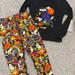 Disney Pajamas | Disney Mickey And Friends Halloween Pumpkin Pajamas Toddler Size 3 | Color: Black | Size: 3tb