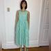 J. Crew Dresses | J. Crew Tiered Tank Midi Dress Striped Green White Women’s Size 2 Sleeveless | Color: Green/White | Size: 2