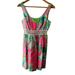 Lilly Pulitzer Dresses | Lilly Pulitzer Floral Print Polished Cotton Shift Dress Size 00 | Color: Green/Pink | Size: 00