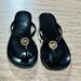 Michael Kors Shoes | Michael Kors Jelly Flip Flop Sandals | Color: Black/Gold | Size: 8