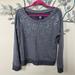 American Eagle Outfitters Tops | American Eagle Gray Pullover Sequined Sweatshirt Sz M | Color: Gray | Size: M
