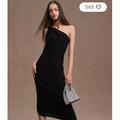 Anthropologie Dresses | Anthropologie | Norma Kamali Diana One-Shoulder Ruched Midi Dress | Color: Black | Size: S