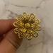 Coach Jewelry | Gold Colored Coach Flower Ring | Color: Gold | Size: Os