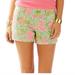 Lilly Pulitzer Shorts | Lilly Pulitzer The Walsh Pink And Green Flamingos Hot Wings Shorts Size 2 | Color: Green/Pink | Size: 2