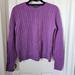 Ralph Lauren Sweaters | 100% Cashmere Ralph Lauren Purple Sweater! Adorable And Cozy! Size L Like New! | Color: Purple | Size: L