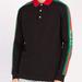 Gucci Shirts | Gucci's Men Black Long Sleeve Logo Polo | Color: Black | Size: L