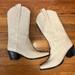 Free People Shoes | Jeffrey Campbell Dagget Cowboy Boots In Ice Off White Size 9 Free People Western | Color: White | Size: 9