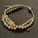 Anthropologie Jewelry | Gorgeous Gold Beaded Slider Bracelet | Color: Gold | Size: Os