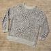 American Eagle Outfitters Sweaters | American Eagle Jegging Fit Sweatshirt Gray Cheetah Print Oversizes Size Xs | Color: Gray | Size: Xs