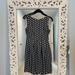 Anthropologie Dresses | Kachel Anthropologie 100% Silk 2p Navy Blue Polka Dot Dress | Color: Blue/White | Size: 2p