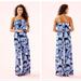 Lilly Pulitzer Pants & Jumpsuits | Lilly Pulitzer Aleatha Jumpsuit Bright Navy In Reel Life Size Medium | Color: Blue | Size: M