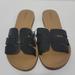 American Eagle Outfitters Shoes | American Eagle Black Slide Sandals Size 9 | Color: Black/Tan | Size: 9