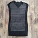 Athleta Dresses | Athleta Thereafter Sweater Dress Short Sleeve Size Small | Color: Black/Gray | Size: S
