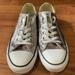 Converse Shoes | Converse All Star Metallic Silver Shoes | Color: Silver/White | Size: 7