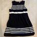 J. Crew Dresses | Like New J Crew Black And White Stripe Dress | Color: Black/White | Size: Xl