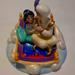 Disney Accents | Hand Painted Aladdin And Jasmine Vintage Music Box | Color: Blue | Size: Os