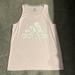 Adidas Shirts | Barely Worn Adidas Sleeveless Tank Top Shirt - Pink | Color: Gray/Pink | Size: L