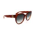 Gucci Accessories | Gucci Tortoise Brown Gold Logo Havana Oval Rim Sunglasses Green Gradient Lens Gg | Color: Brown/Gold | Size: Os