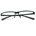 Nike Accessories | Nike Eyeglasses Frames 6052 002 Black Green Swoosh Logo Half Rim 59-15-145 | Color: Black/Green | Size: Os