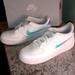 Nike Shoes | Authentic Nike Air Force 1 Iridescent Low Digital Swoosh Mens | Color: White | Size: Us 7 Y