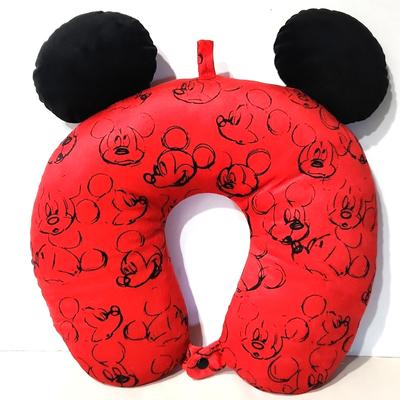 Disney Accessories | Disney Mickey Mouse Travel Neck Pillow | Color: Black/Red | Size: Os