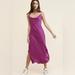 Anthropologie Dresses | Anthropologie Elyse Bias Slip Dress Violet Purple Size Xs | Color: Purple | Size: Xs