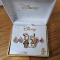 Disney Jewelry | Disney 14k Gold Flash Plated Interchangeable Earrings | Color: Gold/Pink | Size: Os