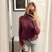 Free People Sweaters | Free People Purple Marled Ribbed Turtleneck Sweater | Color: Blue/Purple | Size: S