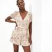 American Eagle Outfitters Dresses | (Nwt) American Eagle Floral Romper | Color: Cream | Size: Xl Tall
