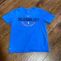 Nike Shirts & Tops | Boys Nike Oklahoma City Basketball Tshirt Thunder Blue Dri Fit Sz Medium Tee Nba | Color: Blue/Orange | Size: Mb