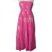 Free People Dresses | Free People Baja Babe Pink Strapless Midi Dress Small | Color: Gold/Pink | Size: S