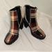 Jessica Simpson Shoes | Jessica Simpson - Size 6.5 - Plaid Spike Rain Boots | Color: Black/Red | Size: 6.5