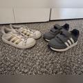 Adidas Shoes | 2 Pairs Of Toddler Girl Adidas Shoes | Color: Gray/White | Size: 9g