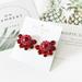 Kate Spade Jewelry | Kate Spade Crystal Flower Stud Earrings | Color: Gold/Red | Size: Os