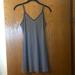 Urban Outfitters Dresses | Bdg Urban Outfitters Striped Mini Cross Back Dress Xs | Color: Blue/Gray | Size: Xs