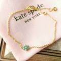 Kate Spade Jewelry | Kate Spade Myosotis Flower Gold Turquoise Bracelet | Color: Gold | Size: Os
