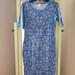 Lularoe Dresses | B1g1 Free: Lularoe Julia - Floral | Color: Blue/Pink | Size: S