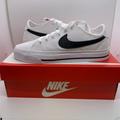 Nike Shoes | Nike Court Legacy Canvas White Black Men Classic Casual Shoes Sneaker Cw6539-101 | Color: White | Size: 8