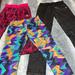 Nike Bottoms | 3 Pair Girls Leggings Capris Nike Adidas Reebok 12 14 Gold Purple/Orange Jordan | Color: Gold/Orange | Size: 12g