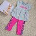 Adidas Matching Sets | Adidas 3t Pink And Grey Matching Set | Color: Gray/Pink | Size: 3tg