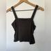 American Eagle Outfitters Tops | American Eagle Outfitters Soft & Sexy Rib Tank Top Size Small Color Charcoal | Color: Black/Gray | Size: S