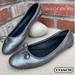 Coach Shoes | Coach Flatiron Closed Toe Ballet Flats In Gunmetal Rock Metallic Sz 9 | Color: Gray/Silver | Size: 9