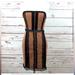 Free People Dresses | Free People Black Nude Brown Crochet Strapless Bustier Dress | Color: Black/Brown | Size: 0
