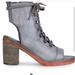 Free People Shoes | Free People City Of Lights Bootie Sandal Slate Gray Size 39 | Color: Gray | Size: 9